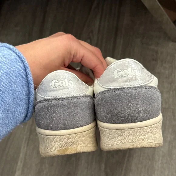 Gola Classic White and Gray Sneakers - Picture 2 of 4